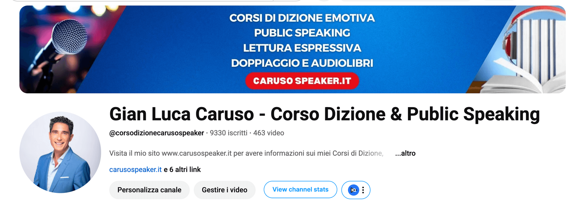 Corso di Dizione e Public Speaking - Amo la mia Voce di Gian Luca Caruso Corso di Dizione e Public Speaking - Amo la mia Voce di Gian Luca Caruso