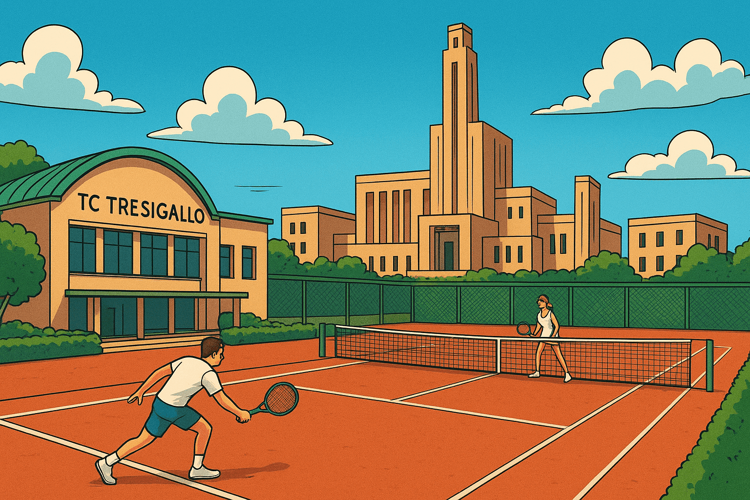 Il tennis nella città metafisica: Tresigallo e una passione in crescita Il tennis nella città metafisica: Tresigallo e una passione in crescita