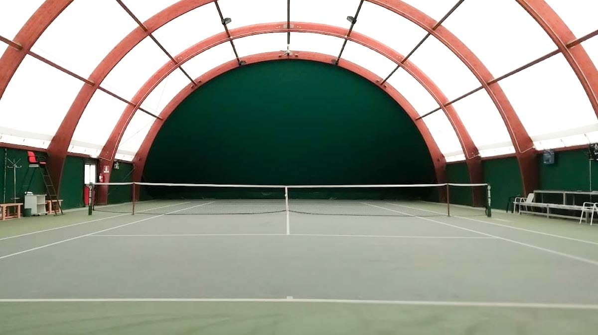 Campo da Tennis Green Set Coperto Campo da Tennis Green Set Coperto