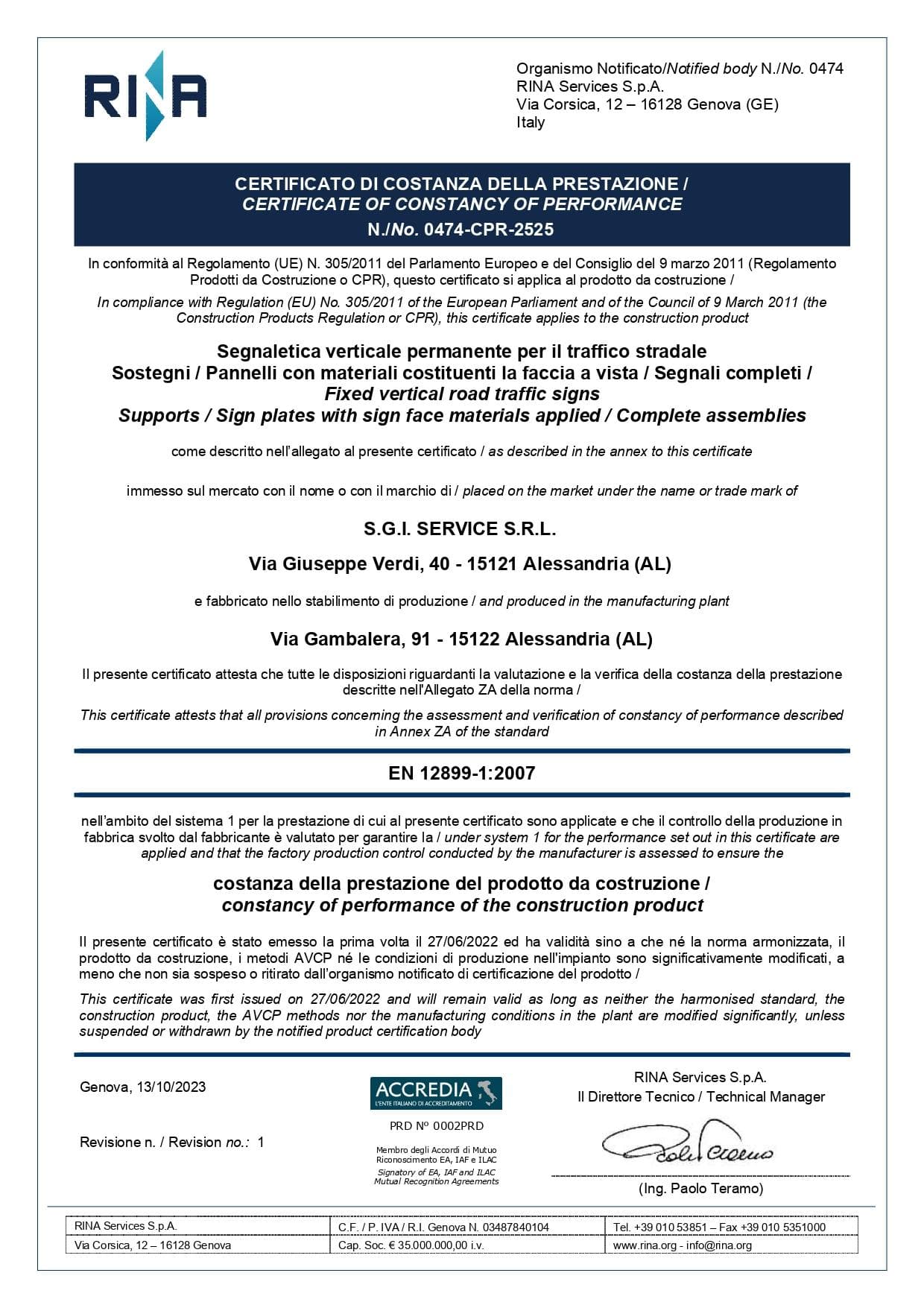 Certificazione ISO 9001 Certificazione ISO 9001