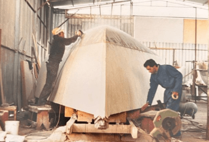 Vista laterale in navigazione