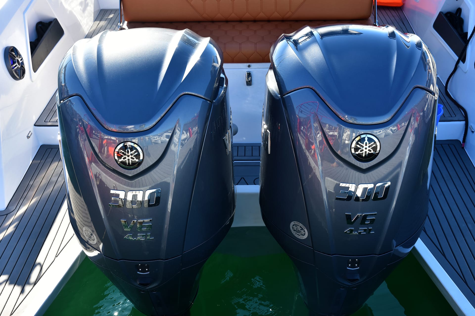 Dettaglio motori fuoribordo