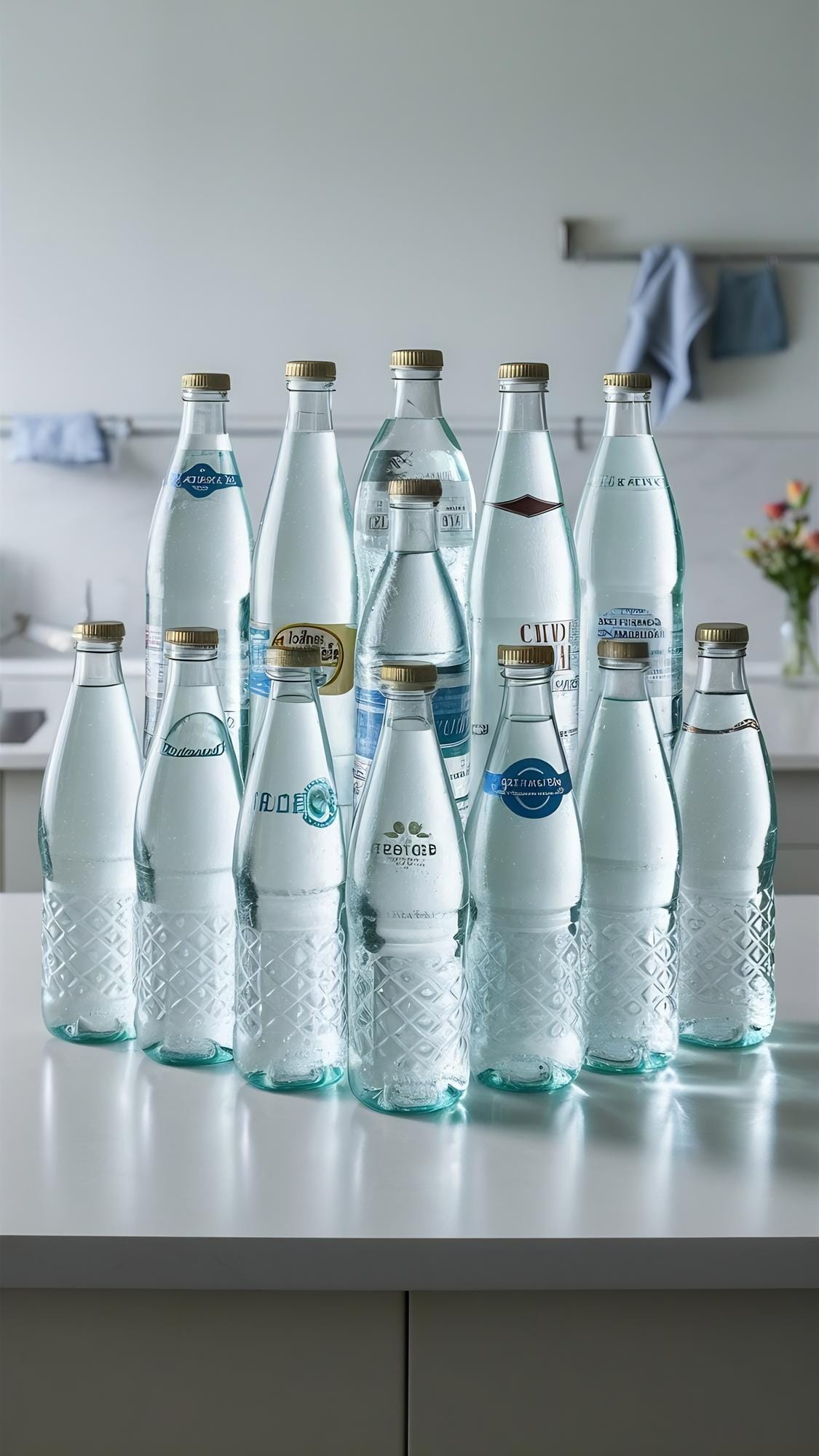 Acque in vetro a rendere Acque in vetro a rendere