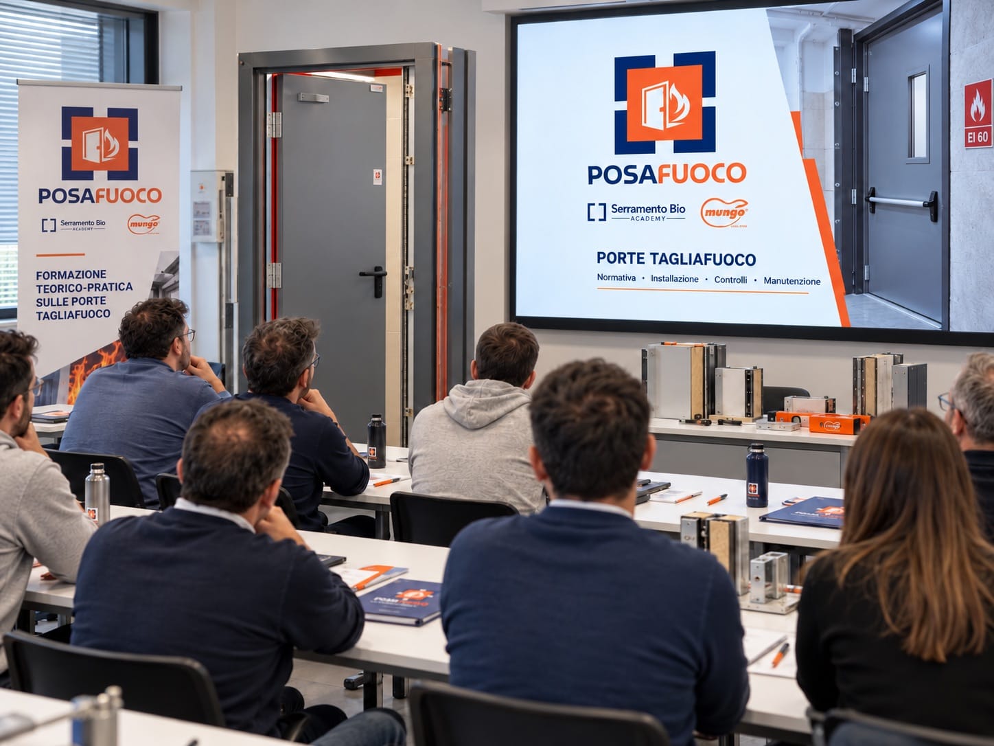 Corso PosaFuoco in aula: formazione teorico-pratica sulle porte tagliafuoco