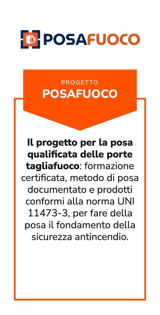 Progetto PosaFuoco: posa qualificata delle porte tagliafuoco