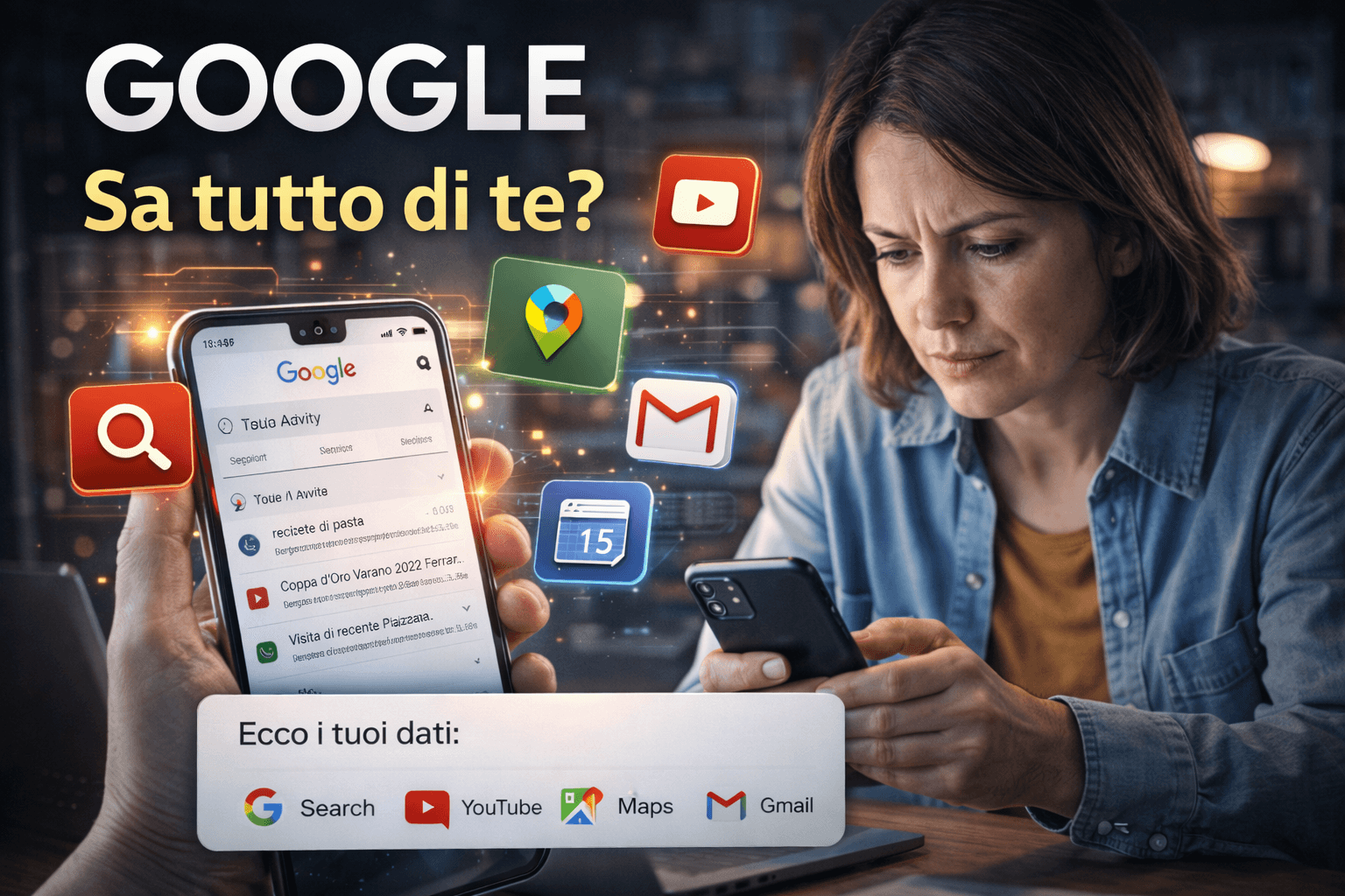 Google sa tutto di te? Come vedere e cancellare i dati che raccoglie su di te Google sa tutto di te? Come vedere e cancellare i dati che raccoglie su di te
