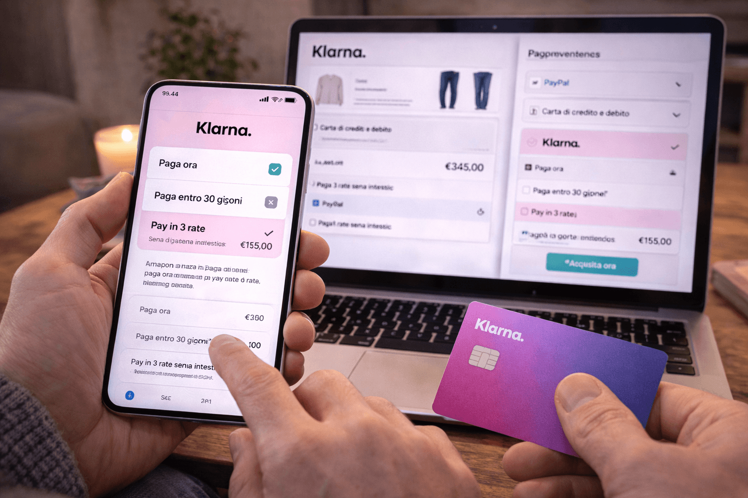 Klarna come funziona: guida semplice al sistema di pagamento che permette di comprare subito e pagare dopo Klarna come funziona: guida semplice al sistema di pagamento che permette di comprare subito e pagare dopo