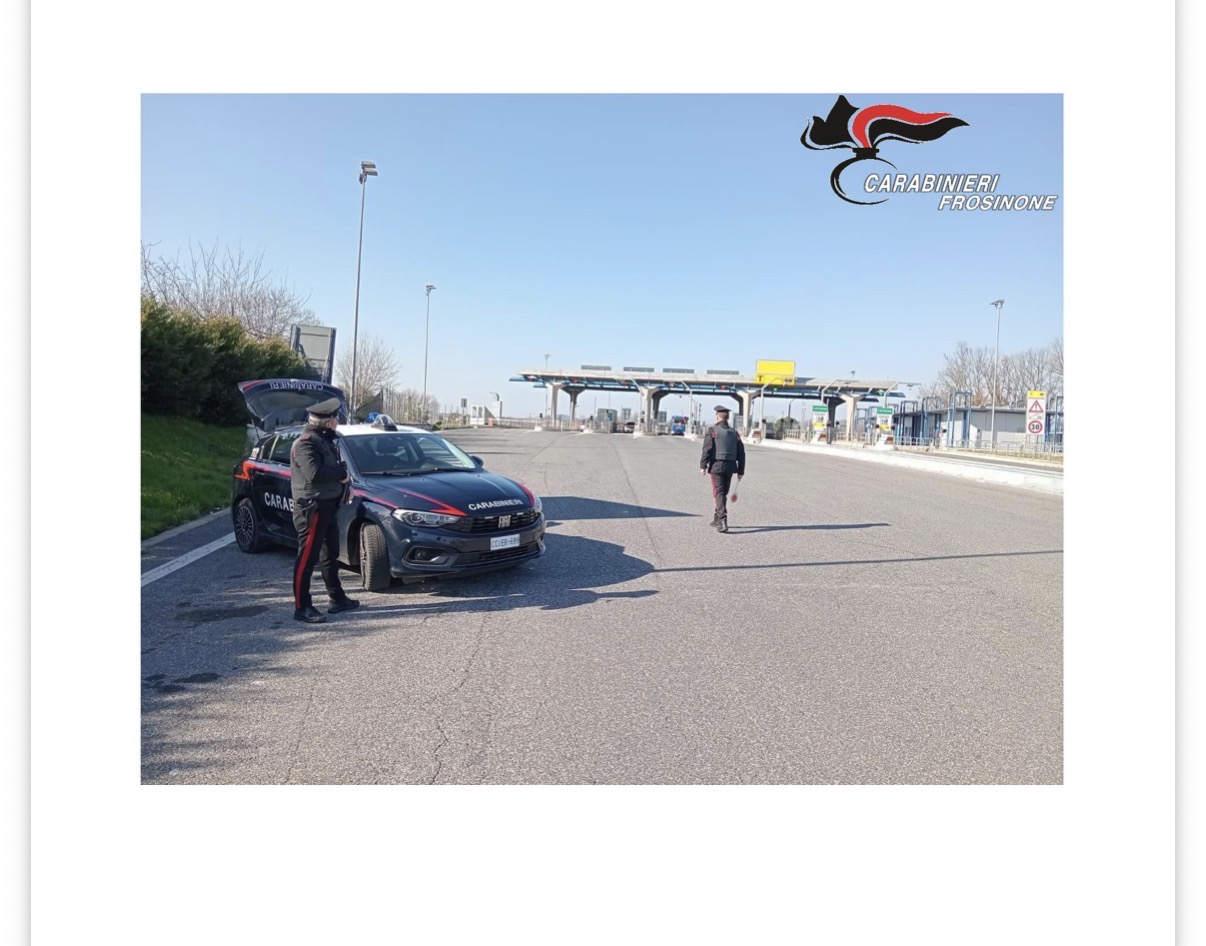 Ceprano, coltello a serramanico in auto: operaio 50enne denunciato durante un controllo notturno Screenshot