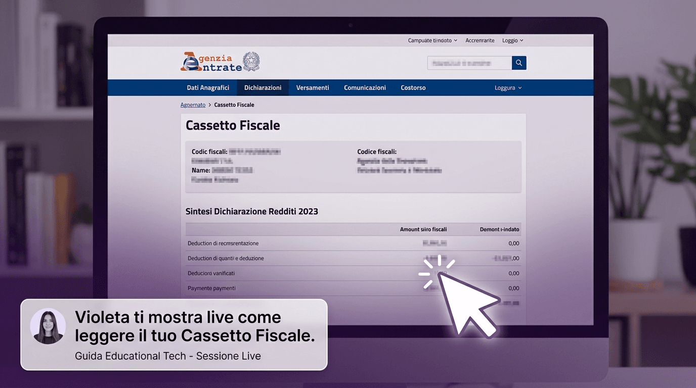 Cassetto fiscale in diretta