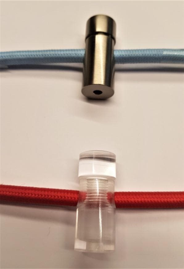 SOMA Supporto Per Cavo Di Ricarica 17mm - Set Da 2 Pezzi Con Fissaggi, Plastica Rinforzata UV, Prodotto In Germania