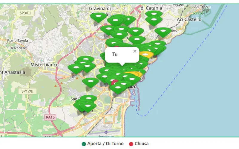 Farmacie di turno Catania: mappa e orari aggiornati