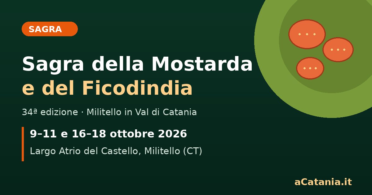 Sagra della Mostarda e del Ficodindia 2026 – Militello