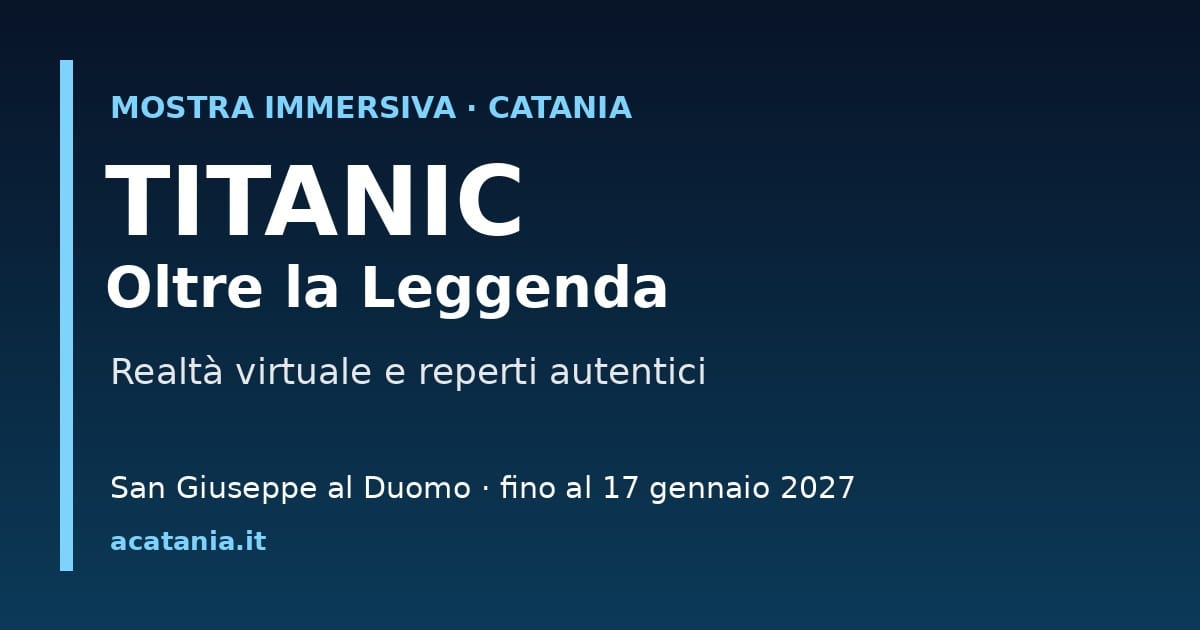 TITANIC – La Mostra Immersiva