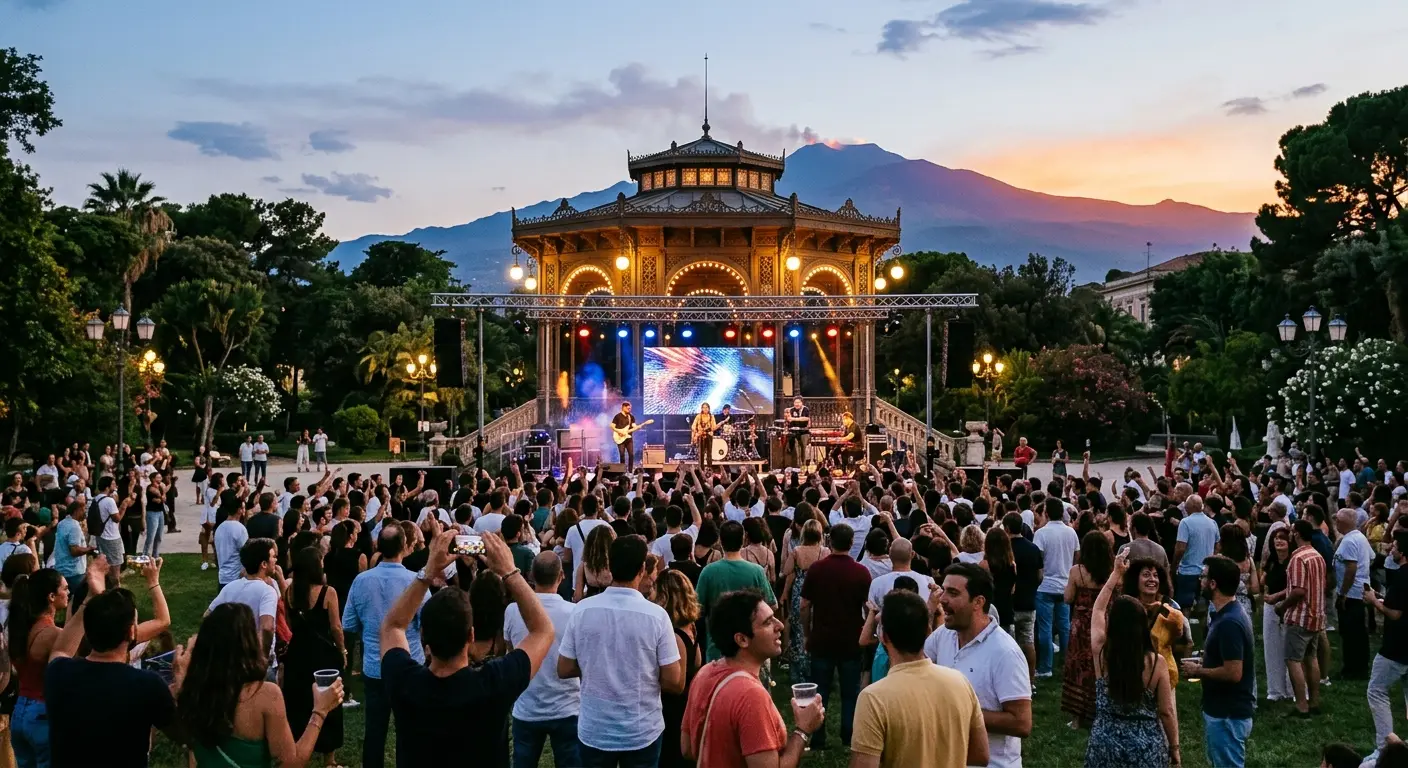 .Calendario eventi Catania 2026 concerti e spettacoli Spettacoli e attività culturali a Villa Bellini nel centro storico di Cataniaa