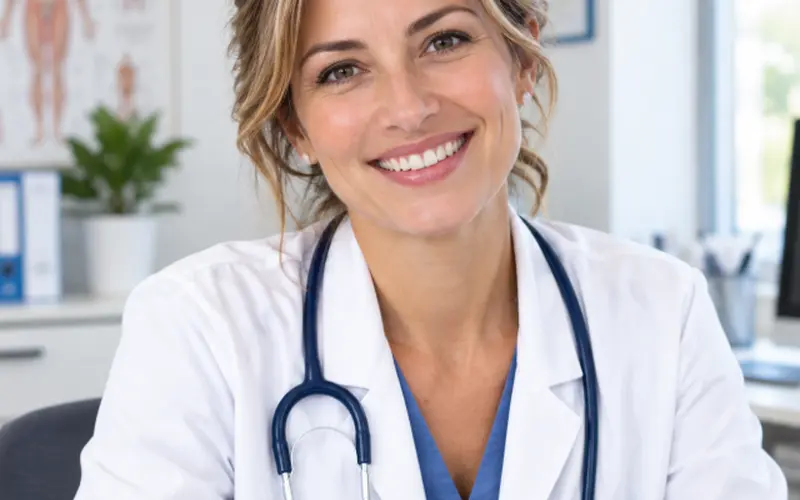 Medico specialista nel suo studio a Catania