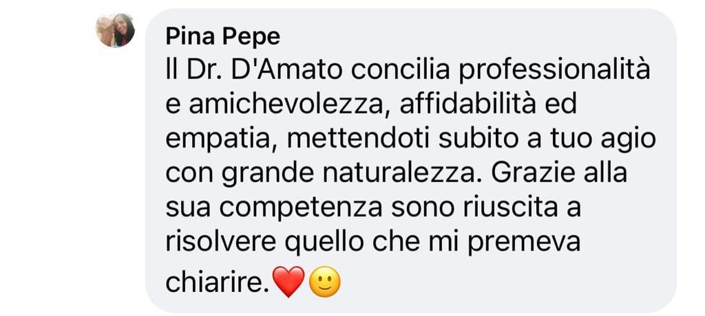 Feedback Vincenzo D'amato Feedback Vincenzo D'amato