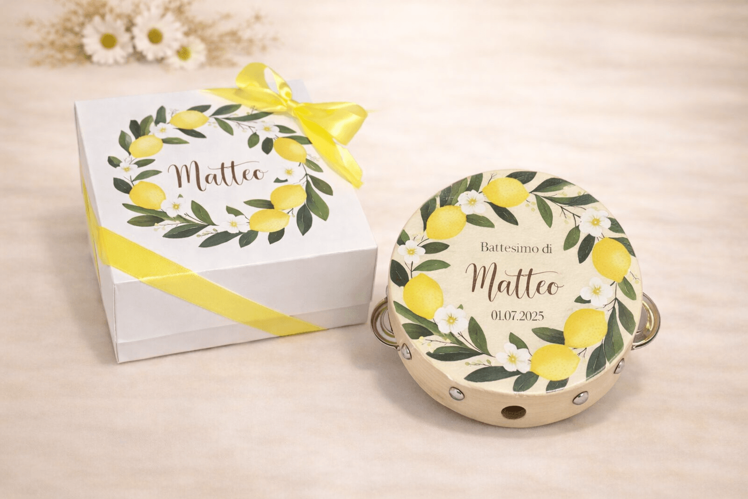 Kit Bomboniere 10 Pezzi per Anniversario Set Completo con Decorazioni