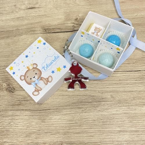 DEGUSTAZIONE "CORNETTO PORTAFORTUNA ROSSO" SCATOLA CON CONFETTI Portachiavi Corno - Foto 11