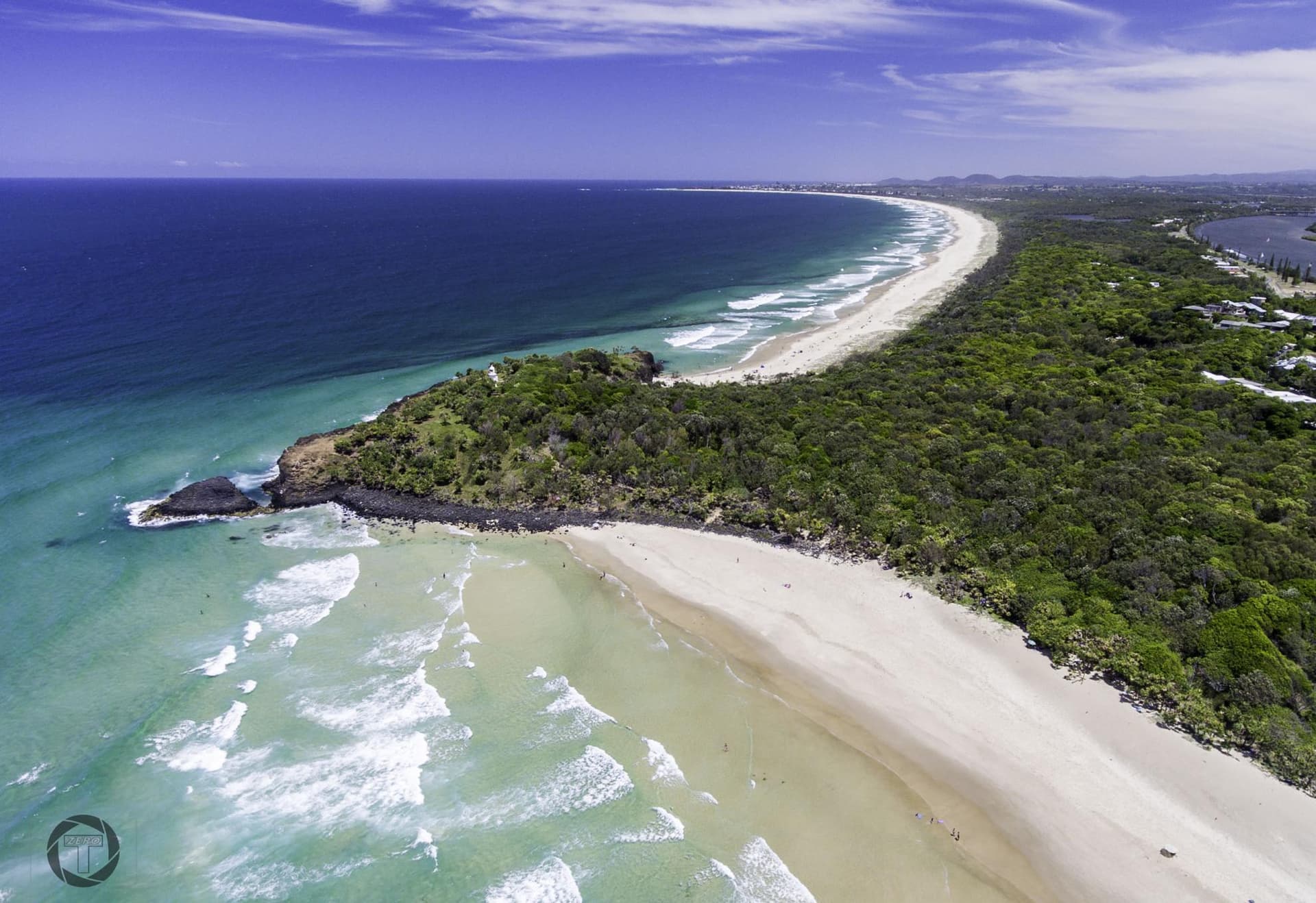 Fingal Heads from the air