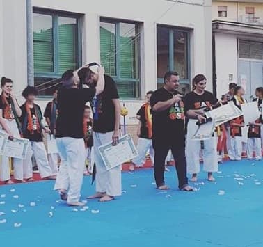 Cintura blu di Karate