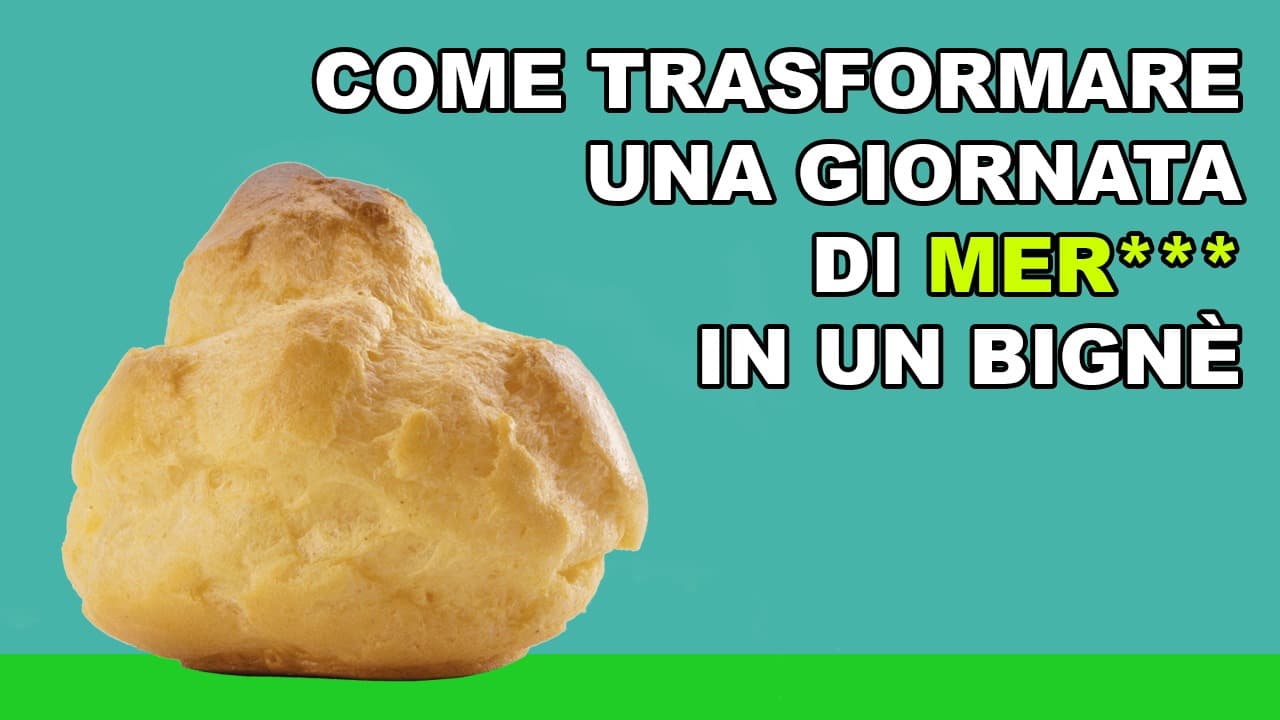 Come superare una brutta giornata di mer*** in un bignè Come superare una brutta giornata di mer*** in un bignè