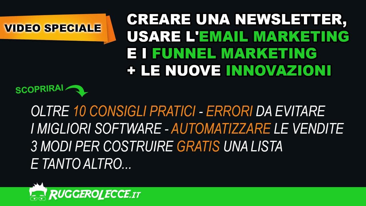 Creare una newsletter gratis, funnel marketing e innovazioni Creare una newsletter gratis, funnel marketing e innovazioni