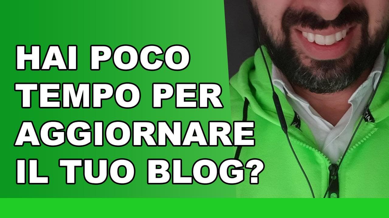 Hai poco tempo per aggiornare il tuo blog? Hai poco tempo per aggiornare il tuo blog?