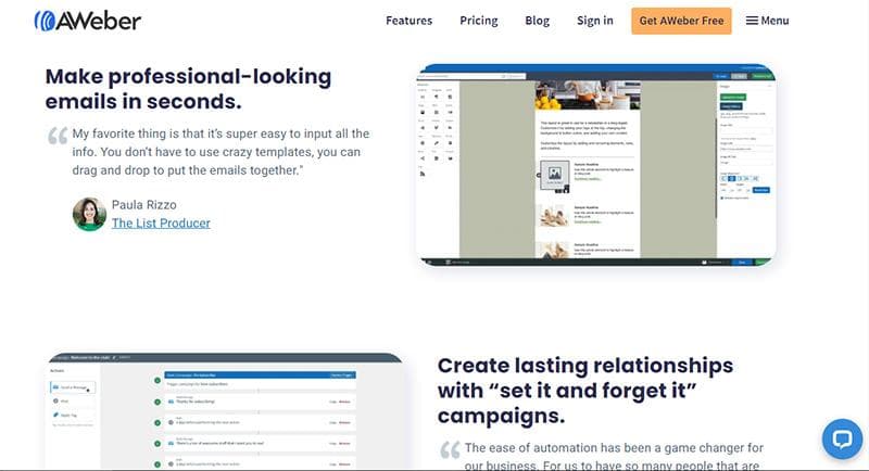 Aweber per creare e gestire la mailing list
