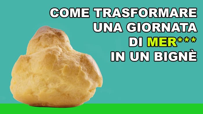 Come superare una brutta giornata di mer*** in un bignè Come superare una brutta giornata di mer*** in un bignè