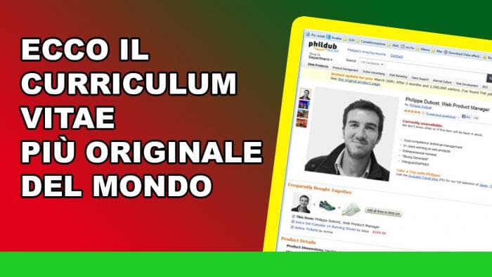 Ecco il Curriculum Vitae più originale del mondo Ecco il Curriculum Vitae più originale del mondo