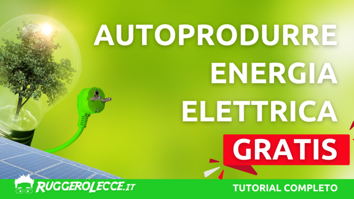 Autoproduzione di energia elettrica con accumulatore portatile. Autoproduzione di energia elettrica con accumulatore portatile.