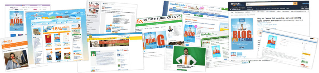 A pochi giorni dalla sua pubblicazione, “Blog per l’anima” è entrato nella TOP 10 dei 100 libri più venduti su Macrolibrarsi oltre ad entrare nelle varie classifiche delle librerie online ed essere recensito in vari siti web. A pochi giorni dalla sua pubblicazione, “Blog per l’anima” è entrato nella TOP 10 dei 100 libri più venduti su Macrolibrarsi oltre ad entrare nelle varie classifiche delle librerie online ed essere recensito in vari siti web.