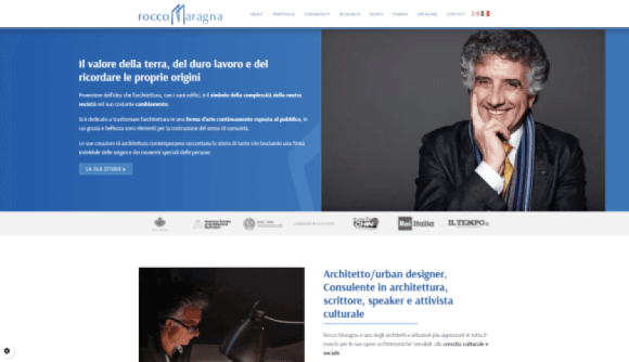 Pagina iniziale del sito Rocco Maragna