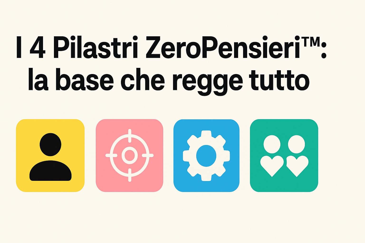 I 4 Pilastri ZeroPensieri™: clienti senza caos digitale I 4 Pilastri ZeroPensieri™: clienti senza caos digitale