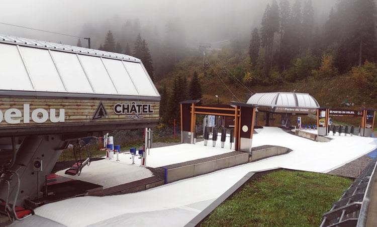 The brand new NP70 Lift at Chatel in the Portes du Soleil Ski Resort The brand new NP70 Lift at Chatel in the Portes du Soleil Ski Resort