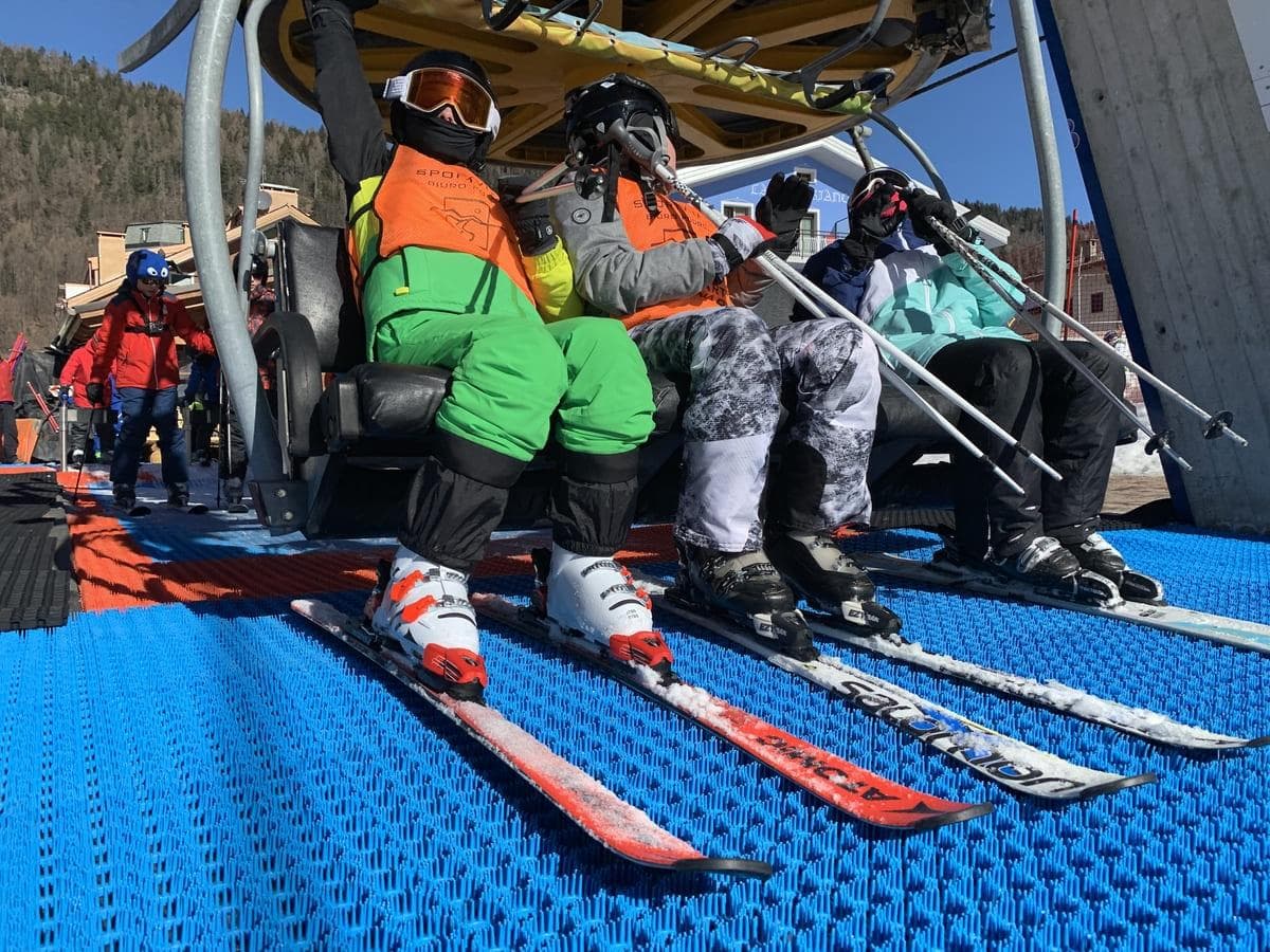 NP LIFT product on the Colere chairlift NP LIFT product on the Colere chairlift