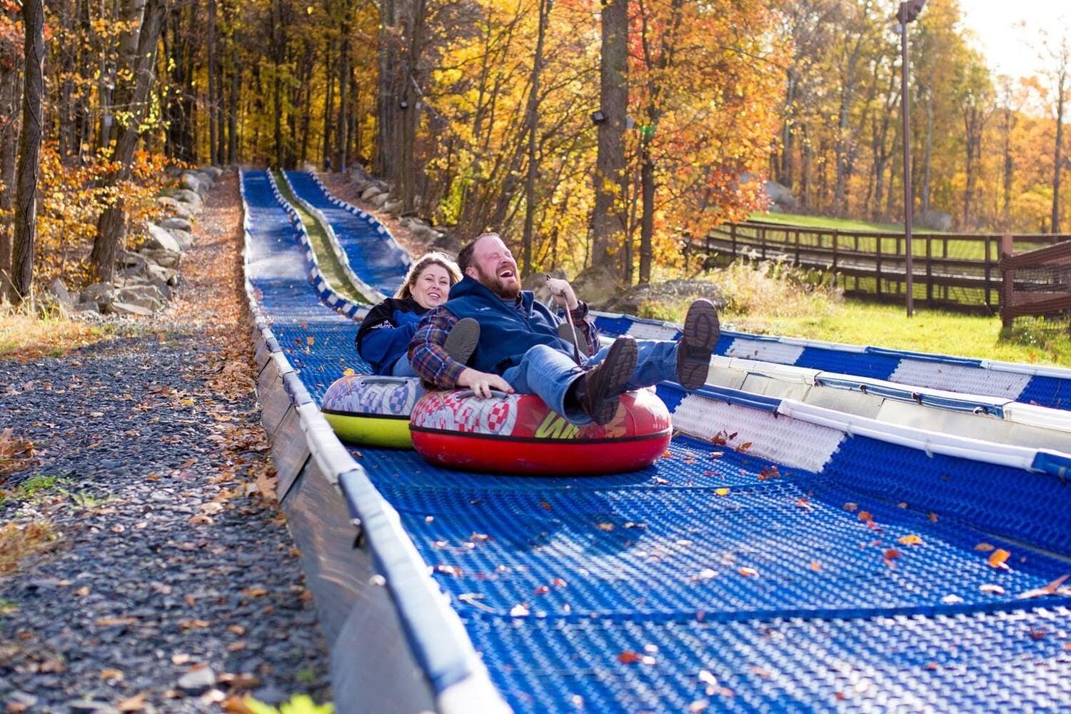 Open air tubing run for sunny days Open air tubing run for sunny days