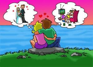 aspettative in amore per la storia perfetta