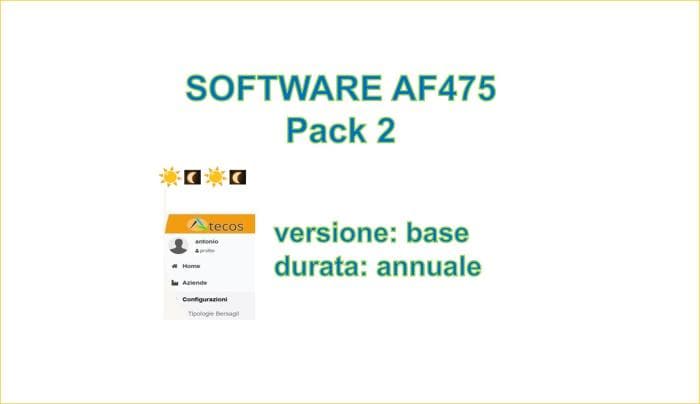 Software AF475 - Pack 2: Versione BASE / ANNUALE | ATECOS srl