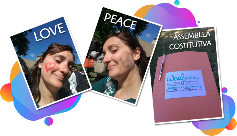 Momenti della marcia per la pace Momenti della marcia per la pace