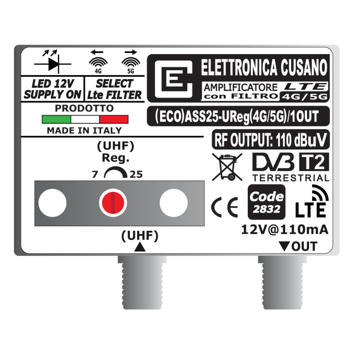 (ECO)ASS25-UReg(4G/5G)/1OUT Elettronica Cusano (ECO)ASS25-UReg(4G/5G)/1OUT Elettronica Cusano