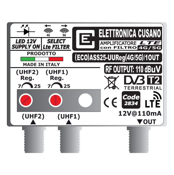 (ECO)ASS25-UUReg(4G/5G)/1OUT Elettronica Cusano (ECO)ASS25-UUReg(4G/5G)/1OUT Elettronica Cusano