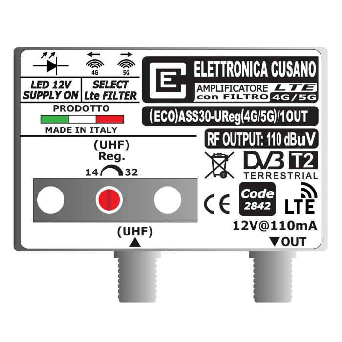 (ECO)ASS30-UReg(4G/5G)/1OUT Elettronica Cusano (ECO)ASS30-UReg(4G/5G)/1OUT Elettronica Cusano