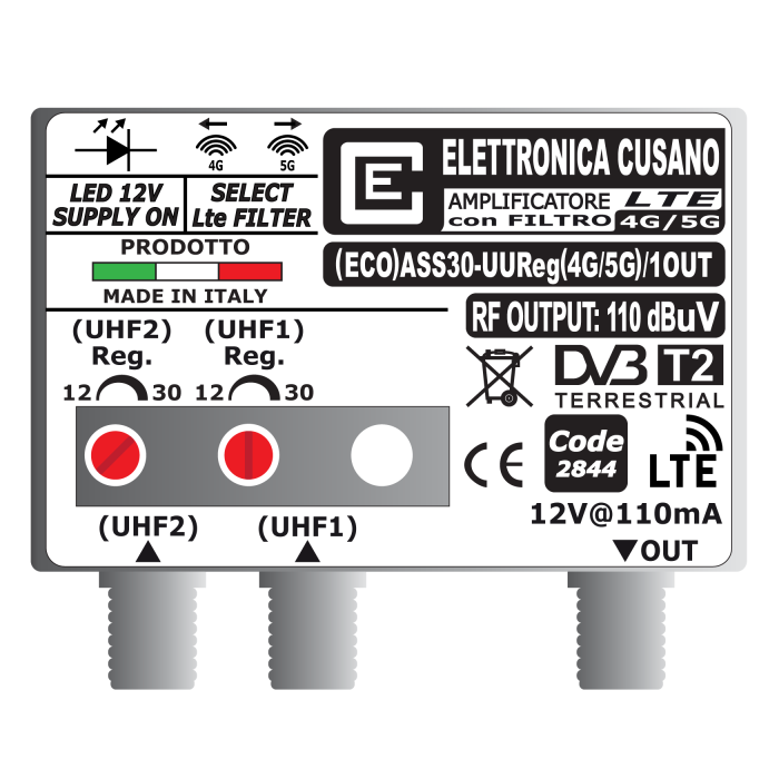 (ECO)ASS30-UUReg(4G/5G)/1OUT Elettronica Cusano (ECO)ASS30-UUReg(4G/5G)/1OUT Elettronica Cusano