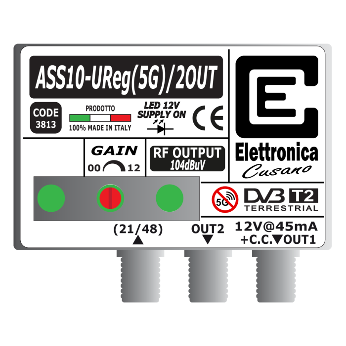 ASS10-UReg(5G)/2OUT Elettronica Cusano ASS10-UReg(5G)/2OUT Elettronica Cusano