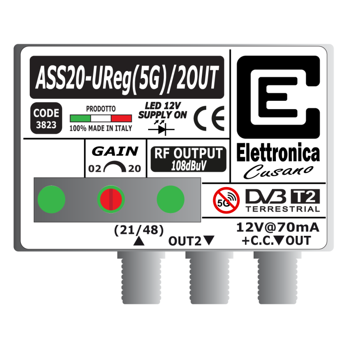 ASS20-UReg(5G)/2OUT Elettronica Cusano ASS20-UReg(5G)/2OUT Elettronica Cusano