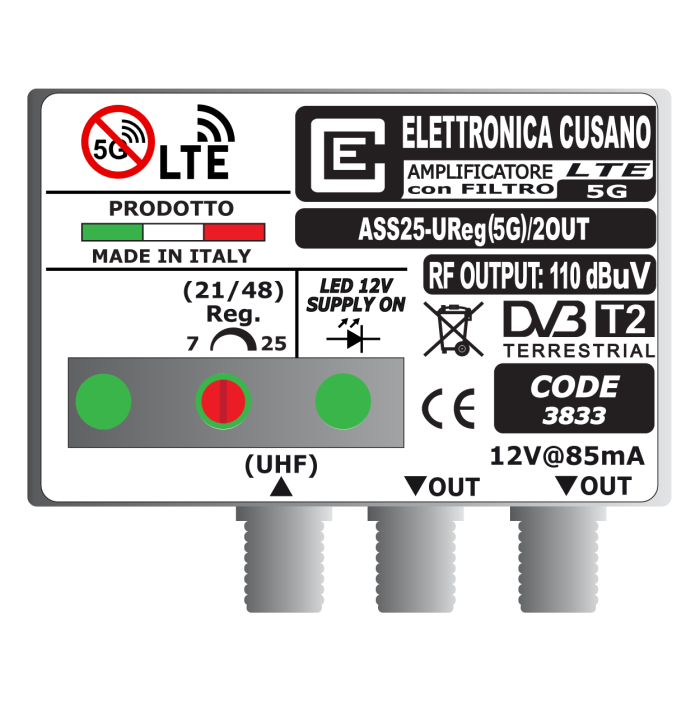 ASS25-UReg(5G)/2OUT Elettronica Cusano ASS25-UReg(5G)/2OUT Elettronica Cusano