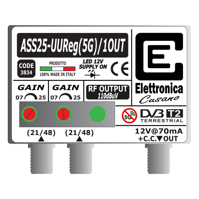 ASS25-UUReg(5G)/1OUT Elettronica Cusano ASS25-UUReg(5G)/1OUT Elettronica Cusano