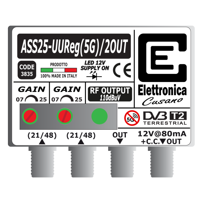 ASS25-UUReg(5G)/2OUT Elettronica Cusano ASS25-UUReg(5G)/2OUT Elettronica Cusano