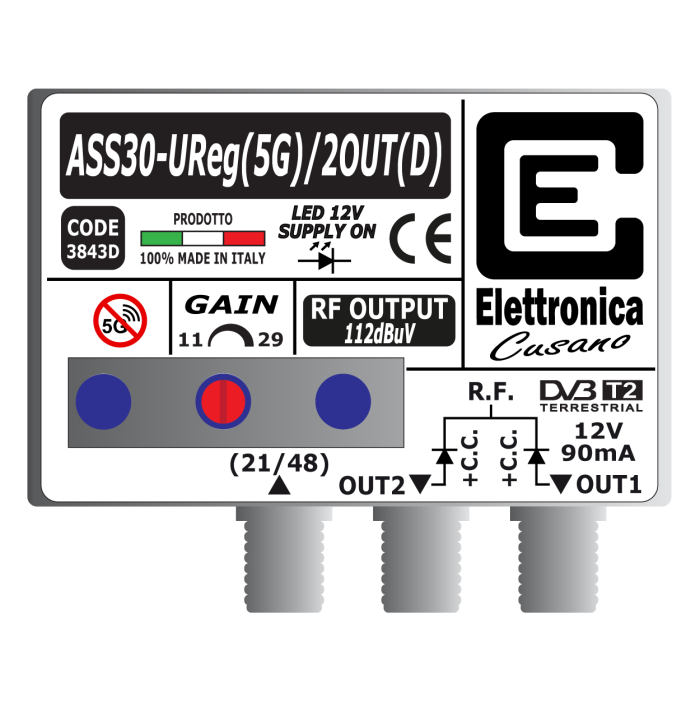 ASS30-UReg(5G)/2OUT(D) Elettronica Cusano ASS30-UReg(5G)/2OUT(D) Elettronica Cusano